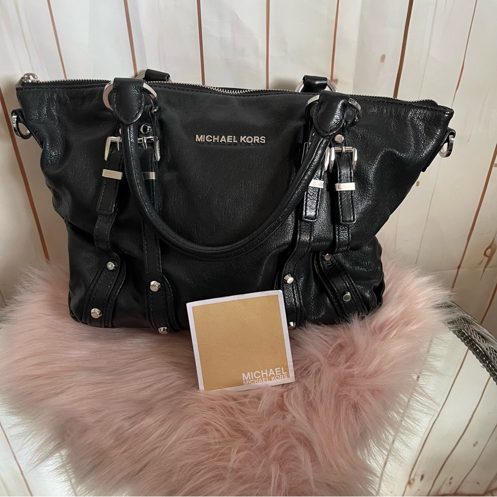 Michael Kors Black Leather Women's Bag